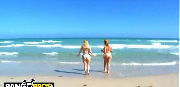  BANGBROS - Sara Jay and Krystal Star Show Off Their Big Asses At The Beach